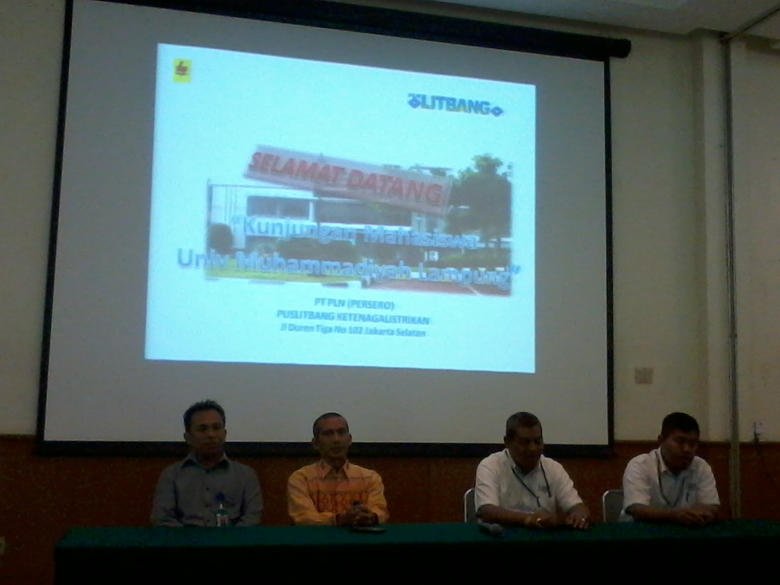 Kunjungan Kerja Industri ke Puslitbang Ketenagalisrikan PT. PLN (Persero)